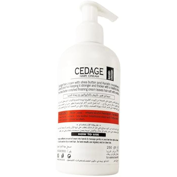 CEDAGE Hair Cream With Keratine Shea Butter 250gm - Image 2